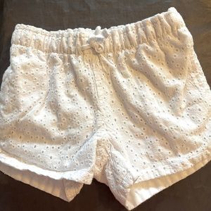 Cat and Jack - size 4T - white eyelet shorts
